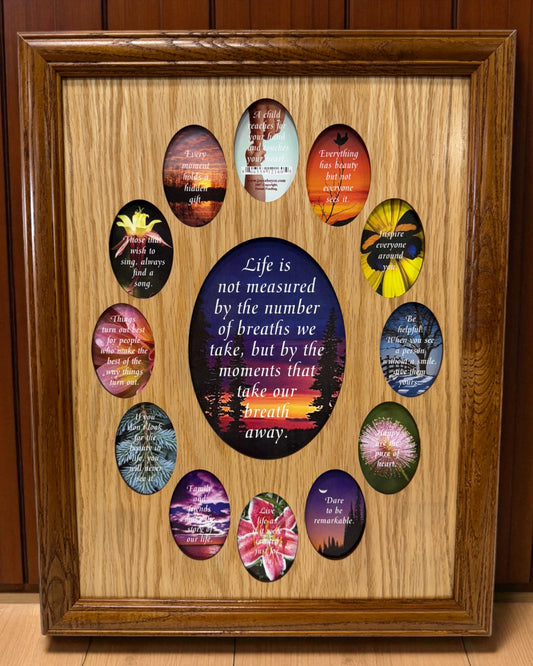 Collage Picture Frame with Ovals | 12x16 Multi Photo Display