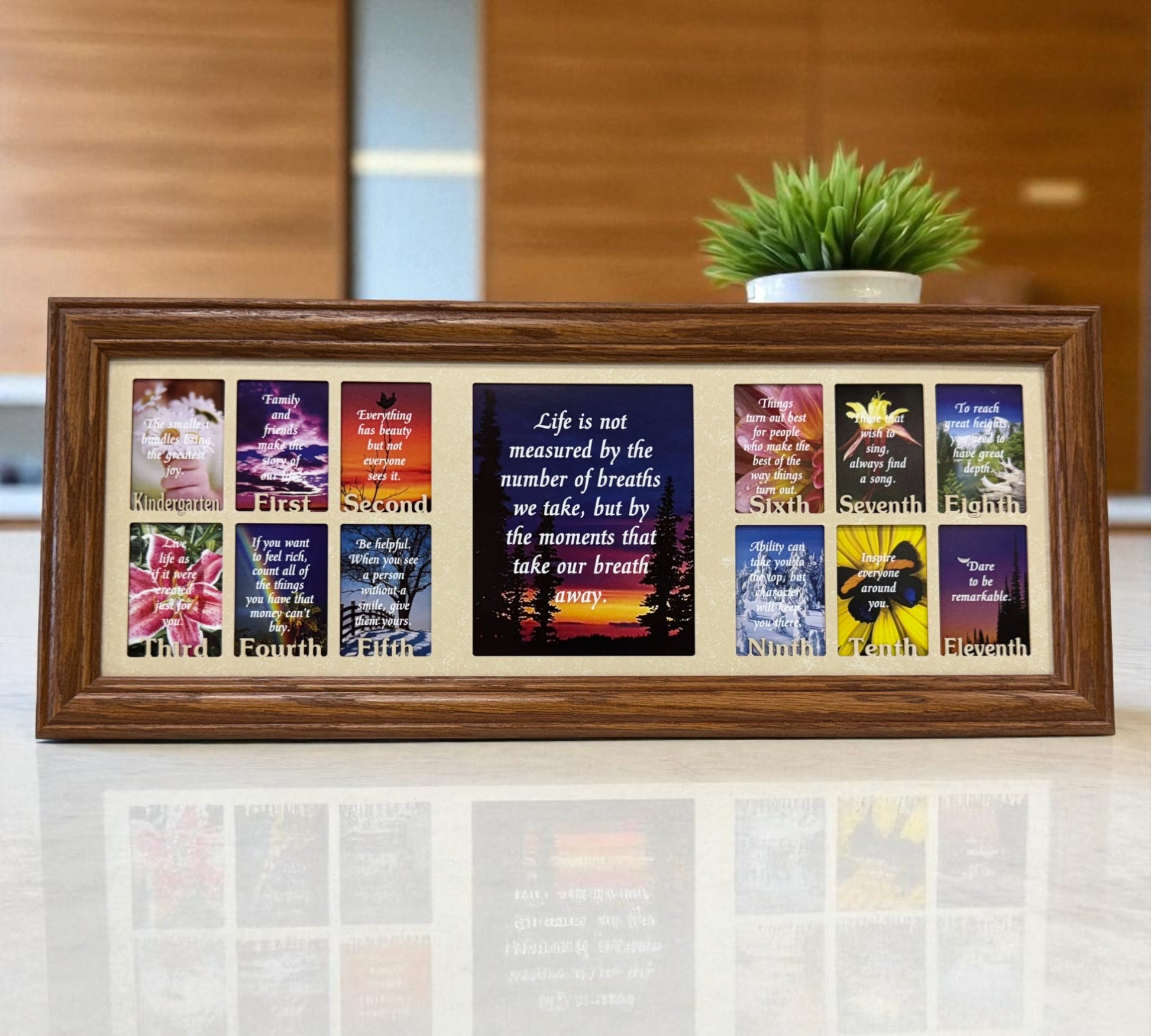 School Years Picture Frame | Kindergarten to Senior (Letters)