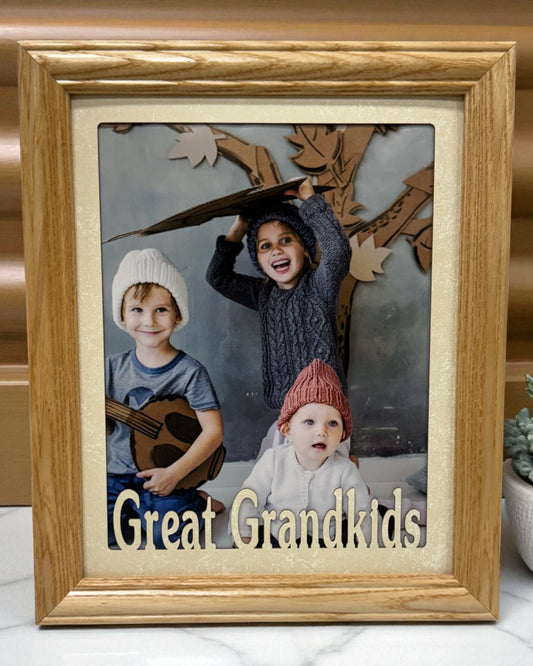 Grandkids Picture Frame | Family Photo Gift for Grandparents