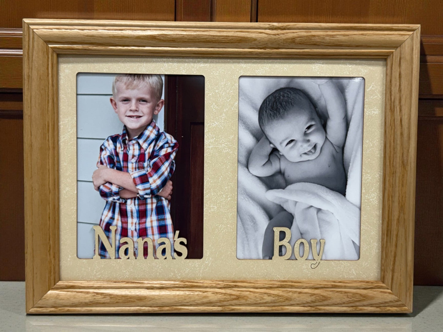 Grandparents Picture Frame with Grandma’s Girl text and two photo openings