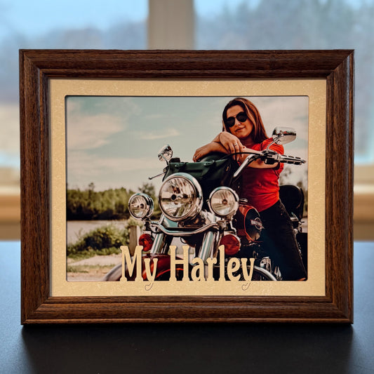 Harley Picture Frame | Harley Davidson Gifts | 5×7 or 8×10 Photo