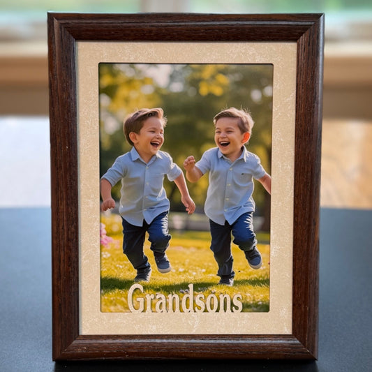Grandson Picture Frame | Custom Photo Gift of Grandson