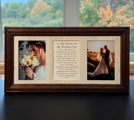 Parent Wedding Frame | To My Parents On My Wedding Day Poetry Bride