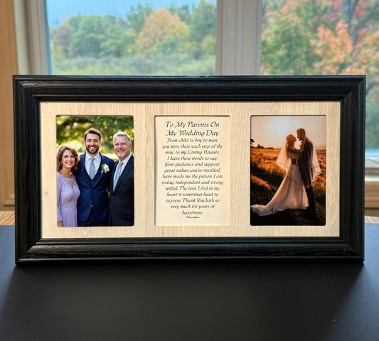 Parent Wedding Frame | To My Parents On My Wedding Day Poetry Groom