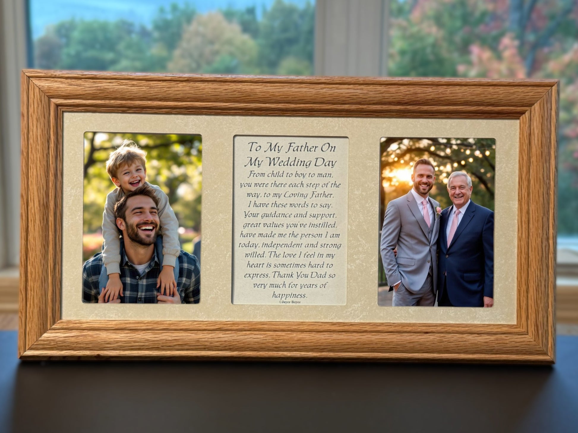 Father of the Groom Photo Frame Poem | To My Father On My Wedding Day