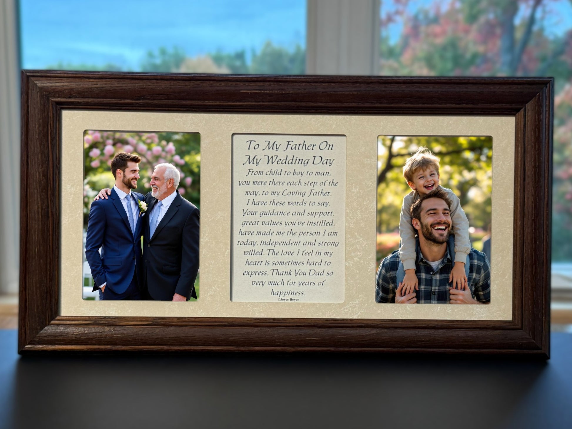 Father of the Groom Photo Frame Poem | To My Father On My Wedding Day