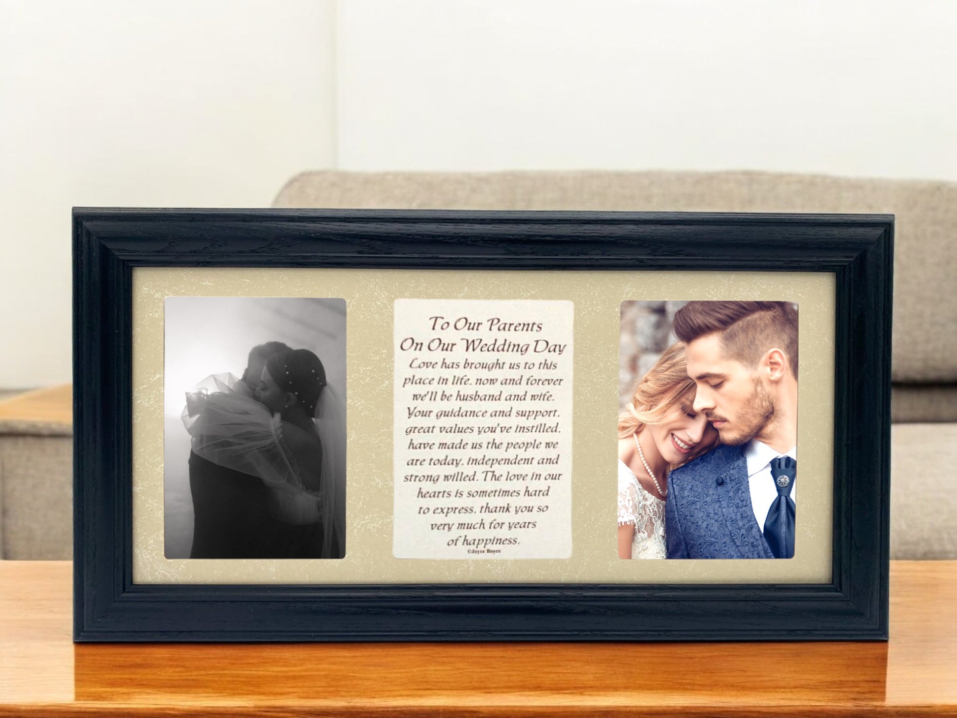 Wedding Frame for Parents Poetry | To Our Parents On Our Wedding Day